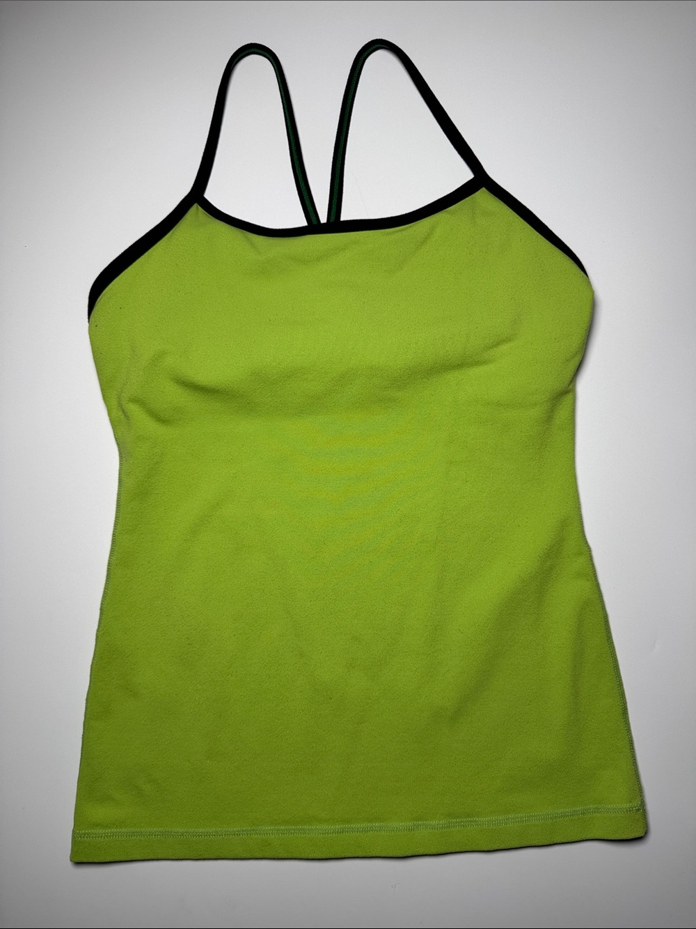 lululemon athletica Neon Lime Tank with Black Trim